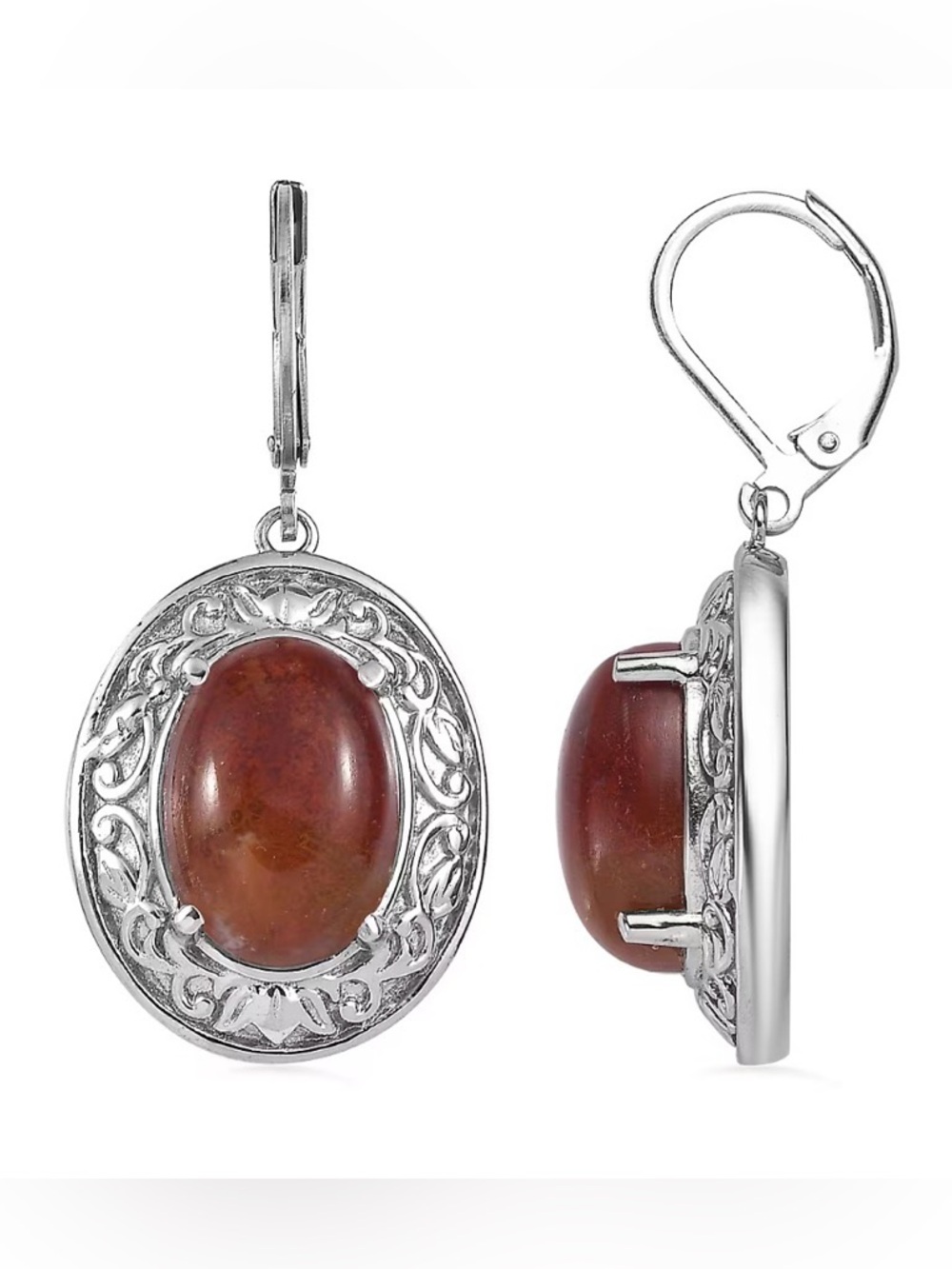 Aqua Nueva Moss Leverback Earrings 13ctw Stainless Steel
